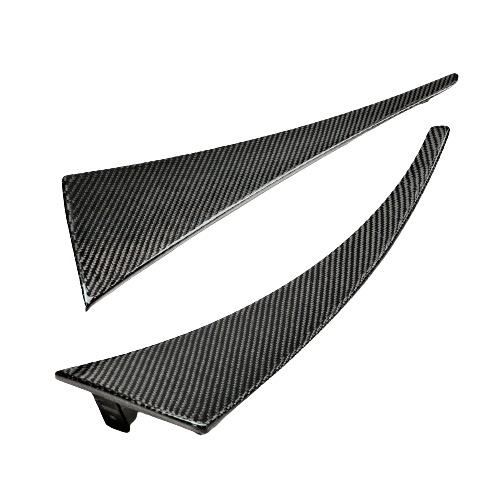 2014-2019 Corvette C7 Carbon Fiber Rear Splash Guards Mud Flaps Pair LH RH