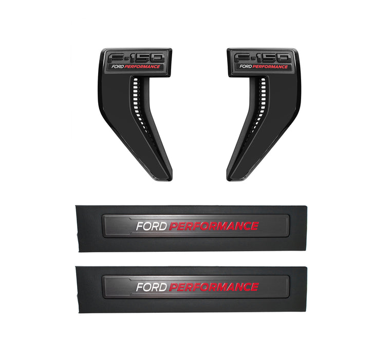 2021-2025 F-150 OEM Ford Performance Fender Vents & Door Sill Plates