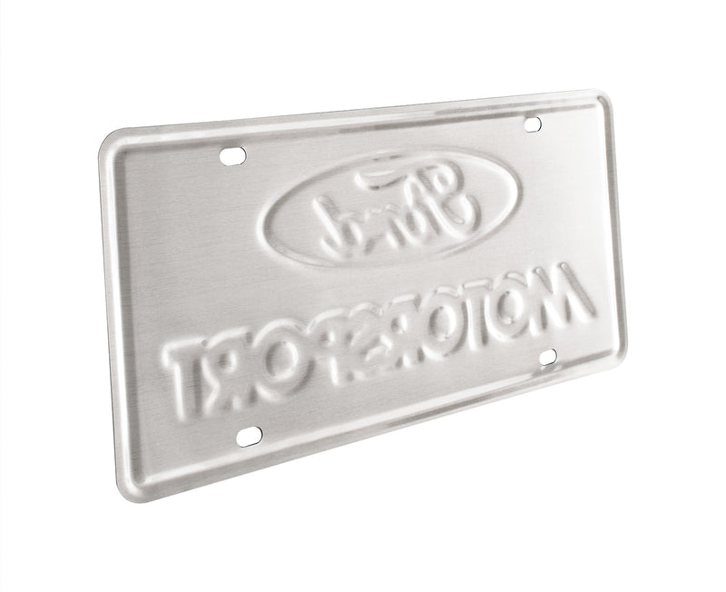 Ford Motorsport Front or Rear License Plate - Blue & White