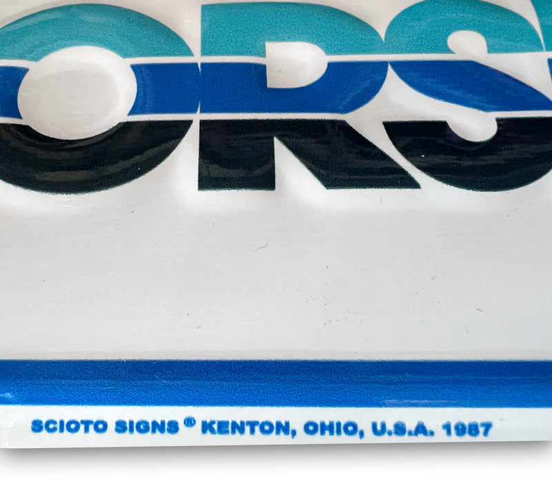 Ford Motorsport Front or Rear License Plate - Blue & White