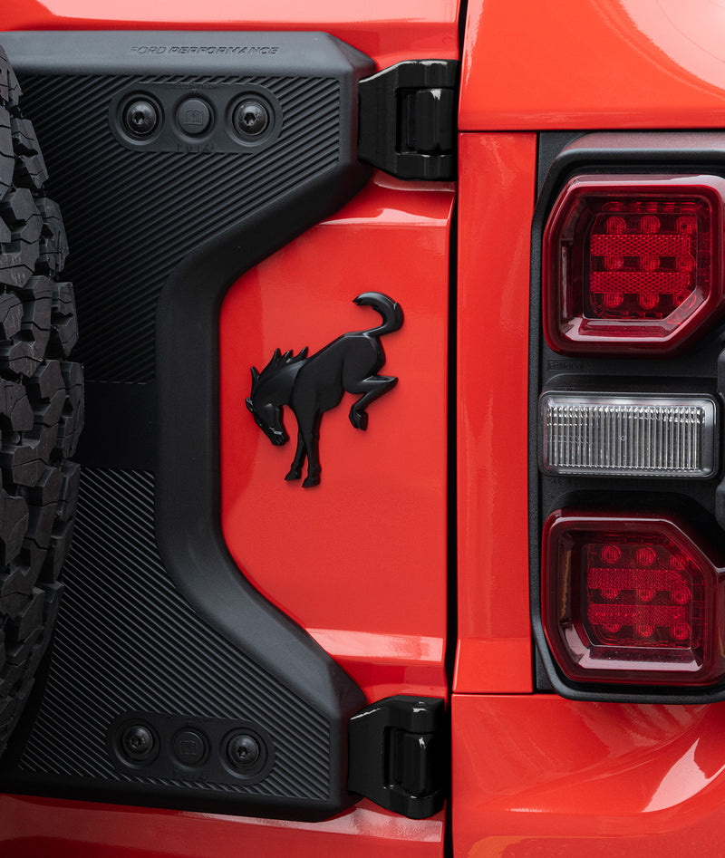 2021-2026 Bronco OEM M-19007-BRS Spare Tire Tailgate Mount Carrier Kit w/ Emblem