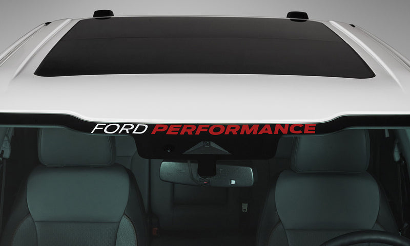 2021-2026 F-150 Ford Performance OEM Front Windshield Banner Decal White & Red