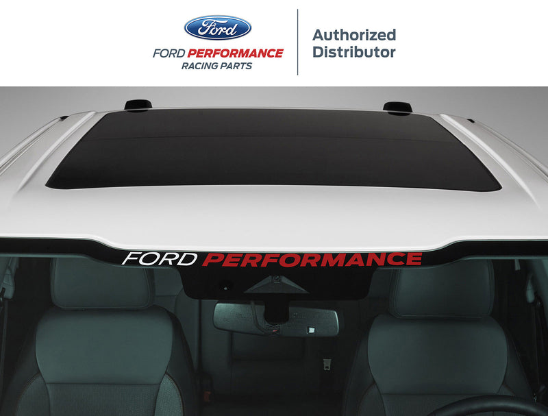 2021-2026 F-150 Ford Performance OEM Front Windshield Banner Decal White & Red