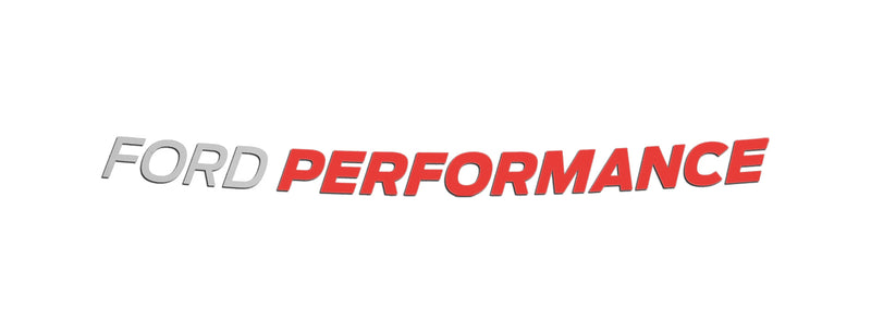 2024-2026 Mustang Ford Performance 48" Front Windshield Banner Decal White & Red