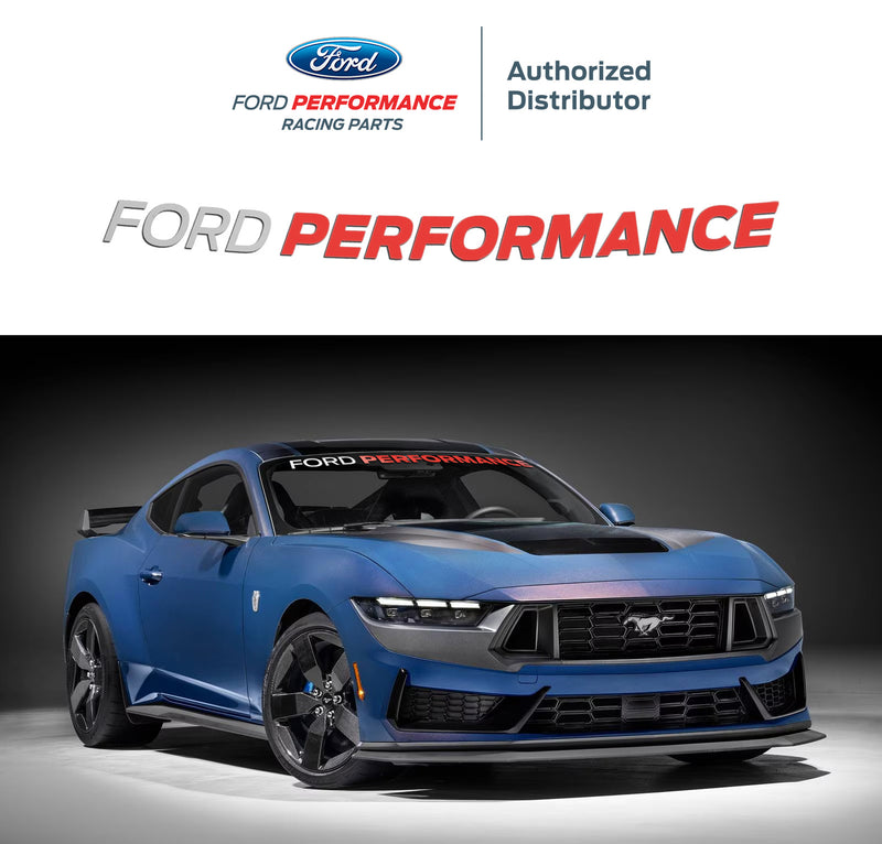 2024-2026 Mustang Ford Performance 48" Front Windshield Banner Decal White & Red