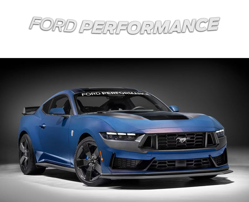 2024-2025 Mustang Ford Performance OEM Front Windshield Banner Decal White