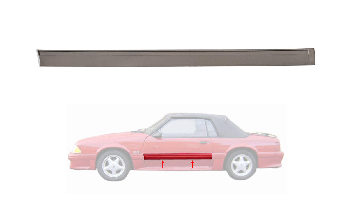 1987-1993 Mustang GT Door Body Side Trim Molding Moulding - LH Driver's Side