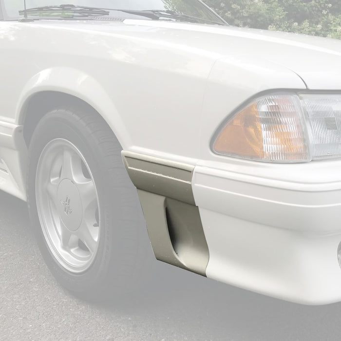 1991-1993 Mustang GT Front Fender Extension Scoop w/ Ground Effects RH Passenger Side