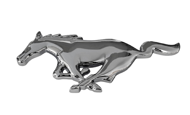 2005-2009 Ford Mustang 8" Chrome Running Horse Front Grille Emblem w/ pins