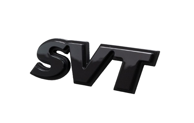 1994-2004 Ford Mustang SVT Two Tone Black Rear Trunk Decklid Emblem Badge 3.75"