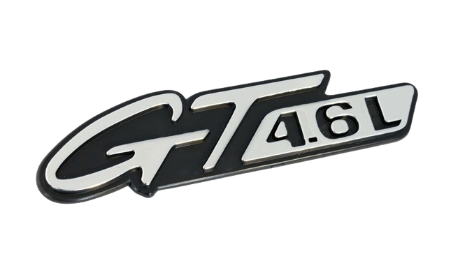 1996-1998 Mustang GT 4.6L Chrome & Black Fender Side Emblem Badge