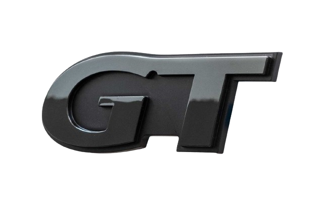 1999-2004 Ford Mustang GT Two Tone Gloss & Matte Black Fender Side Trunk Emblem