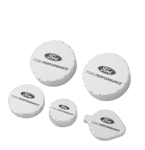 2010-2014 Mustang GT OEM Ford Performance M-6766-M50B Billet Engine Cap Set