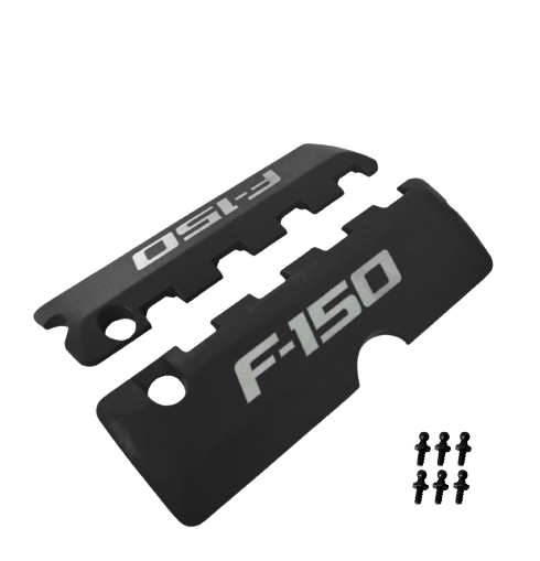 2011-2017 Ford F-150 5.0 M-6067-F150B Black Engine Coil Covers Pair w/ Ball Studs