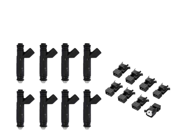 1986-1995 Ford Mustang 5.0 M-9593-LU60 60 lb pound Fuel Injectors w/ Connectors