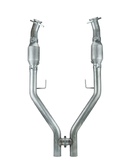 2005-2010 Mustang GT PYPES HFM55E H-Pipe w/ High Flow Cats Catalytic Converters