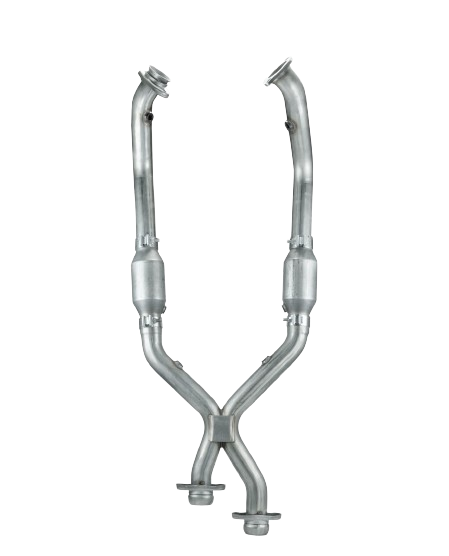 1996-1998 Mustang GT PYPES XFM33E X-Pipe w/ High Flow Cats Catalytic Converters