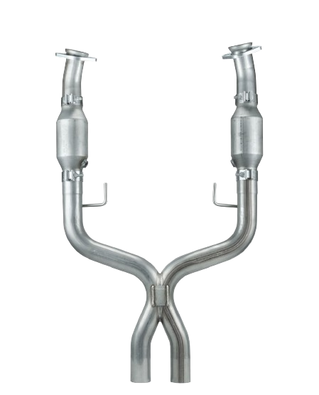 2005-2010 Mustang GT PYPES XFM55E X-Pipe w/ High Flow Cats Catalytic Converters