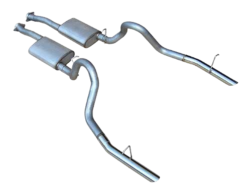 1986-1993 Mustang LX 5.0 2.5" PYPES Cat-Back Exhaust System w/ Violator Mufflers
