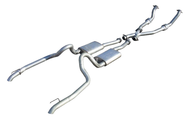 1998-2004 Mustang V6 3.8 Pypes SFM53 True Dual Exhaust System w/ Catted X-Pipe