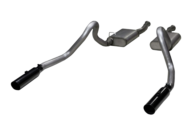 1986-1993 Mustang LX 5.0 Pypes Phantom Cat Back Exhaust w/ Black Tips