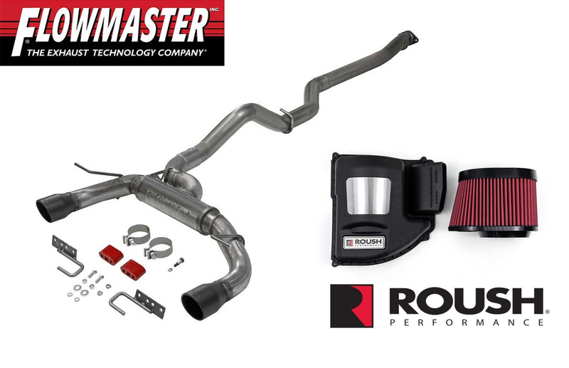 2021-2026 Ford Bronco Flowmaster FlowFX Cat Back Exhaust & Roush Cold Air Intake