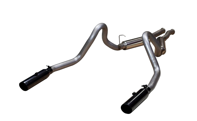1987-1993 Mustang LX 5.0 Pype Bomb Phantom Cat Back - Black 3.5" Resonated Tips