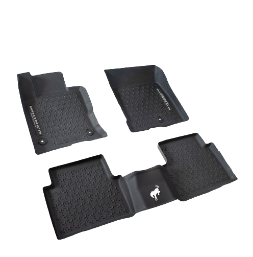 2021-2026 Bronco Sport MP1Z-7813300-BA Front & Rear 4pc Rubber Floor Mat Liners