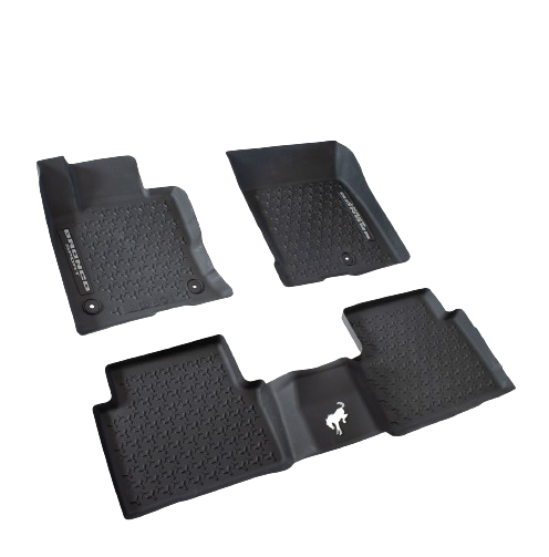 2021-2024 Bronco Sport MP1Z-7813300-BA Front & Rear 4pc Rubber Floor Mat Liners