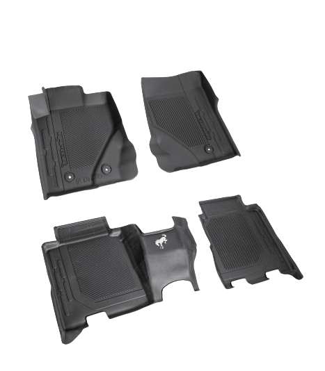 2021-2026 Bronco Raptor 4 Door OEM Front & Rear 4pc Rubber Floor Mat Liners