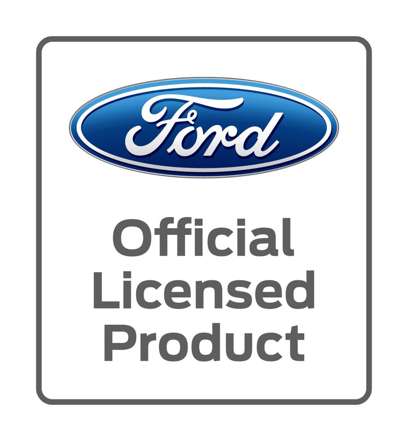 Ford Motorsport Early 80s Vintage Logo Garage Man Cave Wall Clock Chrome Trim w/ Blue Neon Light