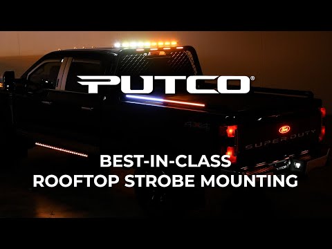 2015-2025 Ford F-150 Putco 16" Hornet Roof Cab Strobe Amber, White, & Blue LED Lightbar w/ Mounting Bracket