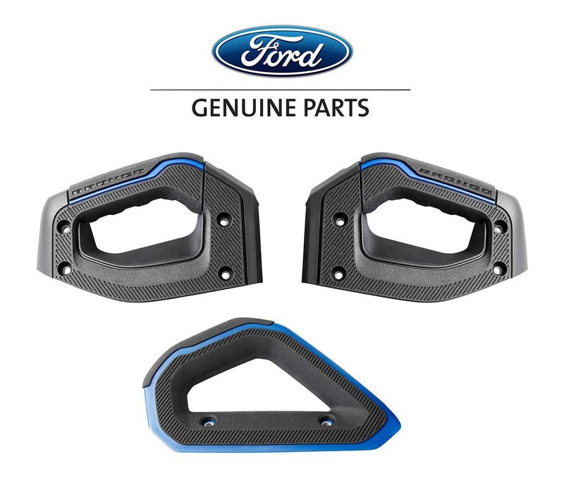 2021-2025 Ford Bronco OEM Interior Blue Grab Handles Driver Passenger LH RH 3pc
