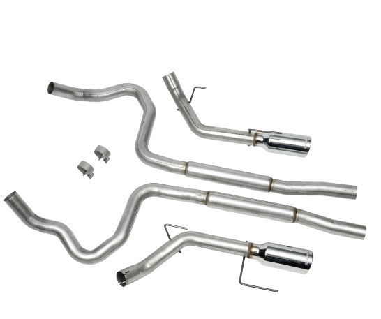 2005-2009 Ford Mustang GT Roush 403936 2.5" Cat Back Exhaust System Chrome Tips