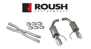 2015-2017 Mustang GT 5.0 Roush Axle Back Exhaust System & X-Pipe Resonator Kit