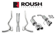 2018-2026 Mustang Coupe GT 5.0L Roush 422093 Cat Back Exhaust System with X Pipe