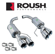 2018-2026 Ford Mustang GT Roush 422097 Axle Back Quad Tip Exhaust System