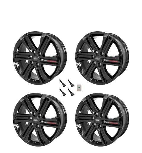 2015-2023 F150 Ford OEM M-1007K-S2085F15B 20 x 8.5 Gloss Black Wheels & TPMS Kit