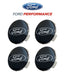 2015-2023 Ford Mustang Shelby GT350 FR3Z-1003-A Black Wheel Center Caps Set of 4