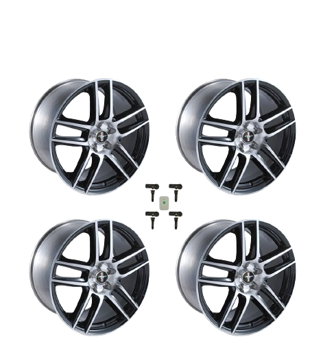 2005-2014 Mustang Boss 302 19" x 9" & 19"x10" Laguna Seca Wheels Set w/ TPMS Kit