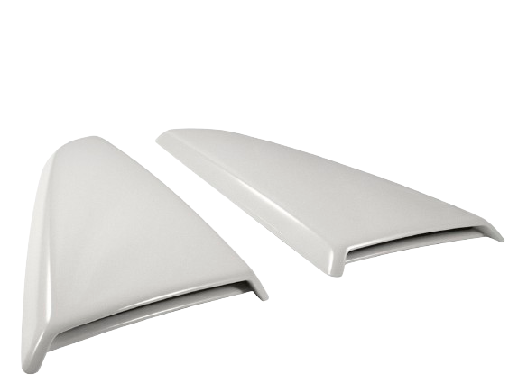 2015-2017 Mustang Genuine Ford Side Quarter Window Scoops Covers White Platinum UG