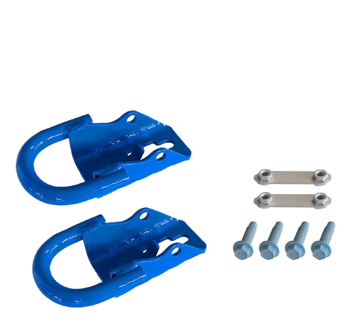 2015-2026 F150 Ford Performance M-18954-F15B Blue Steel Front Tow Hooks Pair
