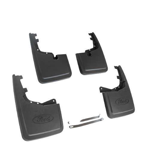 2021-2025 Ford F-150 OEM Black Front & Rear Mud Flaps Splash Guards Set of 4