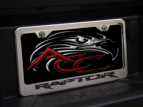 2010-2014 Ford F-150 Raptor Chrome Brushed Stainless Steel License Plate Frame