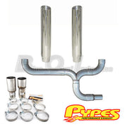 Pypes Ford 6.7L Power Stroke Super Duty Diesel Polished Dual 6" Stacks Kit