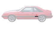 1985-1986 Ford Mustang LX Left LH Drivers Front of Quarter Body Moulding Molding