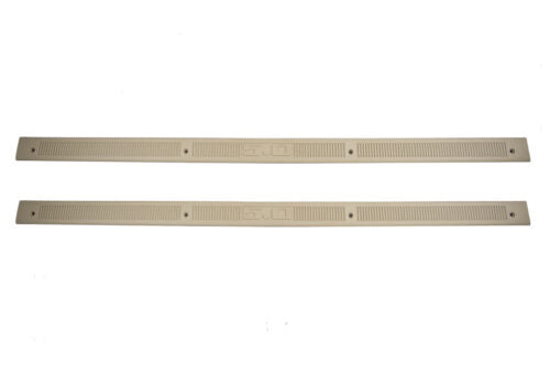 1979-1993 Mustang 5.0 Bottom Door Jam Sill Step Plates in Tan Pair LH & RH