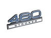 Ford Mustang 460 Stroker Big Block Emblem Blue w/ Chrome Trim 4" x 1.5" 