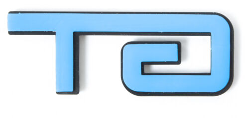 2005-10 Mustang GT Fender or Trunk Emblems Badges Chrome & Blue - 4.5" Long Pair
