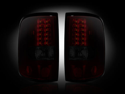 2004-2008 Ford F-150 RECON Rear LED Taillights Tail Lights Lamps Dark Smoked Red